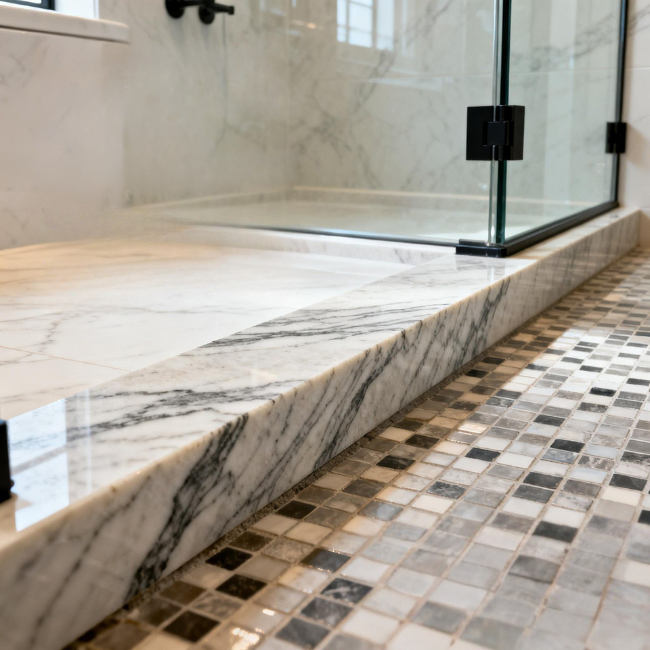 חוסם מים למקלחון ווטרליין סף מים למקלחון