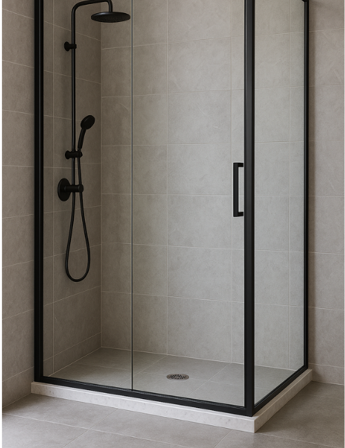 סף מים למקלחון משיש waterline